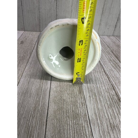 Vintage Blue and White Candlestick Holders Ceramic Floral 6.5' Tall - Set of 2 - Picture 8 of 8